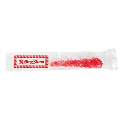 Custom Candy By Color- Individual Rock Candy Stick - Cherry
