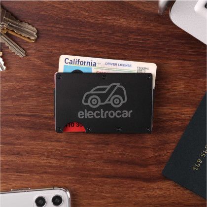 Custom Knox Slim Wallet - Black In Use 