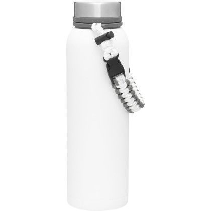 Custom 32 Oz H2go Pine Water Bottle - Matte White Side View
