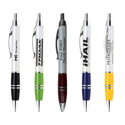 Custom Aluminum Ballpoint Click Metal Pen - Retractable - All Colors 