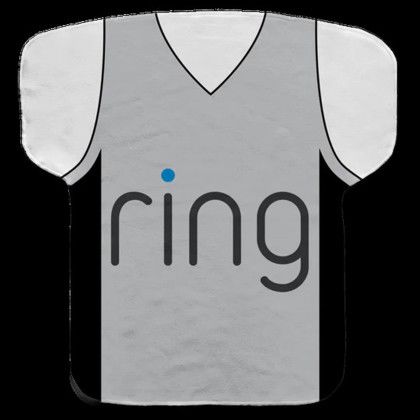 Custom 22" X 23" Jersey Shaped Cooling Towel - Basketball Design 1 Custom 22" X 23" Jersey Shaped Cooling Towel - Basketball Design 1