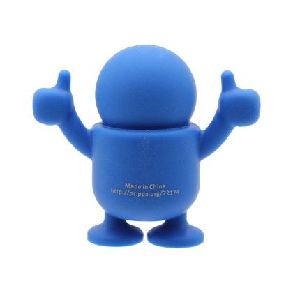 Custom Cable Guy Cord Holder - Blue Back View Custom Cable Guy Cord Holder - Blue Back View