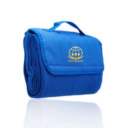 Custom Covington Stock Roll Up Picnic Blankets - Blue