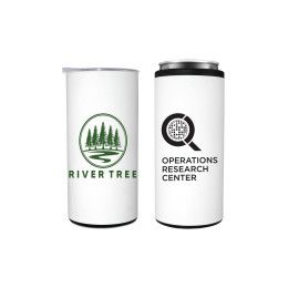 Custom Halcyon 12 oz. Slim Tumbler/Can Cooler - White