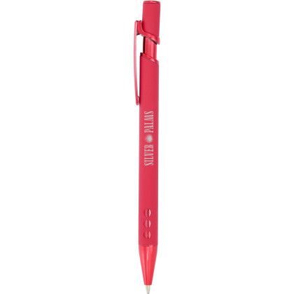 Custom Vera Recycled Aluminum Gel Pen - Red Custom Vera Recycled Aluminum Gel Pen - Red
