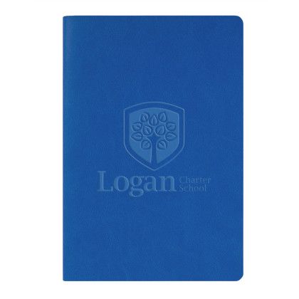 Custom Flex Recycled Paper Notebook 5.5" x 8" - Royal 