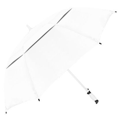 Custom Vented 64 Inch StrombergBrand Paramount Umbrella - White
