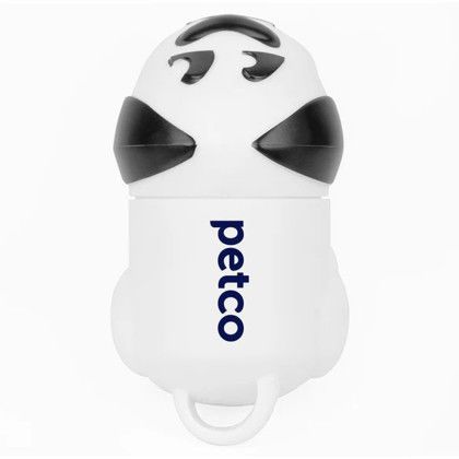 Custom Dog Waste Bag Dispenser - White Top View