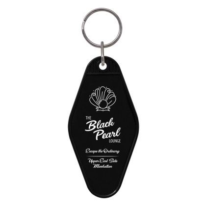 Custom Hotel Keytag - Black