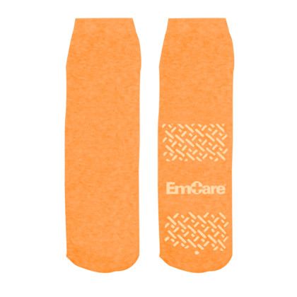 Custom Import Comfy-Fit Single Side Non-Slip Grip Socks - Orange 