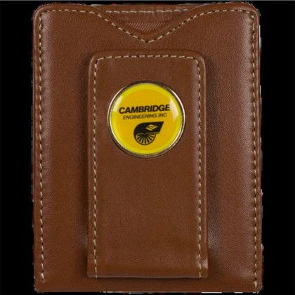 Custom Easy View Magnetic Wallet - Brown