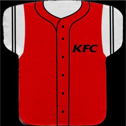 Custom 17" X 18" Jersey Shaped Cooling Towel - Design 1 Custom 17" X 18" Jersey Shaped Cooling Towel - Design 1