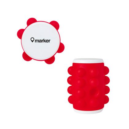 Custom Push Pop Bubble Spinning Fidget Sensory Toy - Red Custom Push Pop Bubble Spinning Fidget Sensory Toy - Red