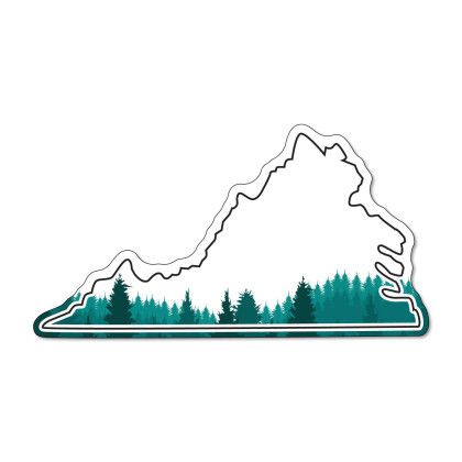 Custom Virginia NoteKeeper Magnet 20 Mil - Forest Custom Virginia NoteKeeper Magnet 20 Mil - Forest