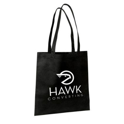 Custom Economy Non-Woven Tote Bag - Black