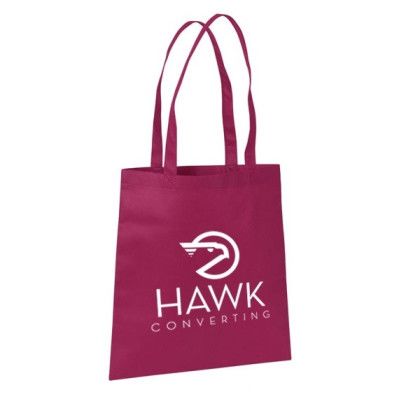 Custom Economy Non-Woven Tote Bag - Burgundy