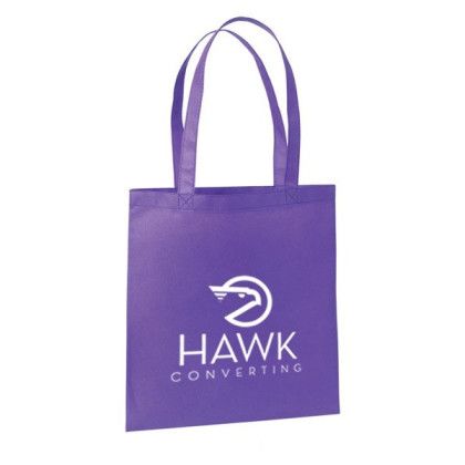 Custom Economy Non-Woven Tote Bag - Purple