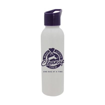 Custom 24 oz Classic Revolve Bottle with Carry Cap - White