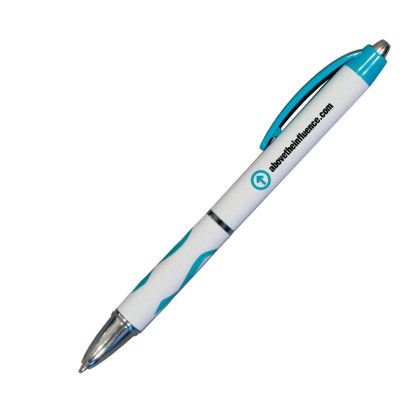 Custom Awareness Grip Pen, Full Color Digital - Teal