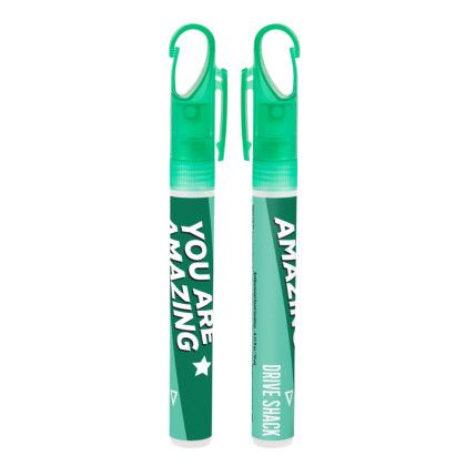 Custom Carabineer Hand Sanitizer Spray-10 ml - Green