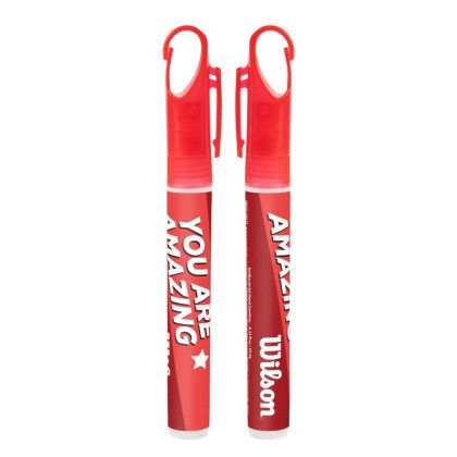 Custom Carabineer Hand Sanitizer Spray-10 ml - Red