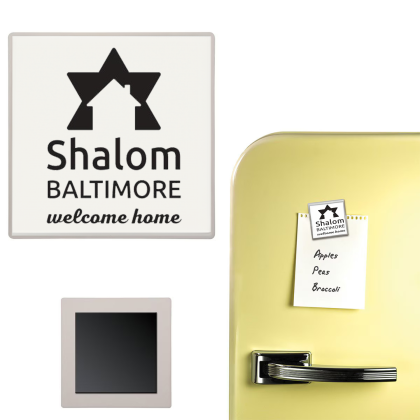 Custom Stone Magnet - Natural Cream Custom Stone Magnet - Natural Cream