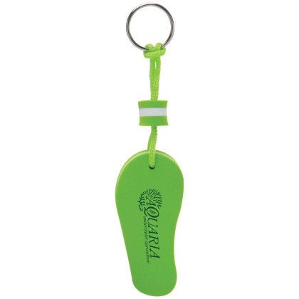 Custom Floating Flip Flop Keytag - Green 