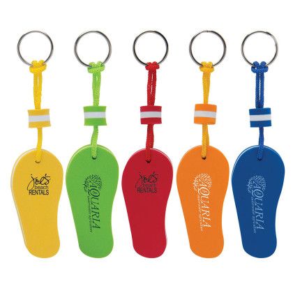 Custom Floating Flip Flop Keytag - All Colors 