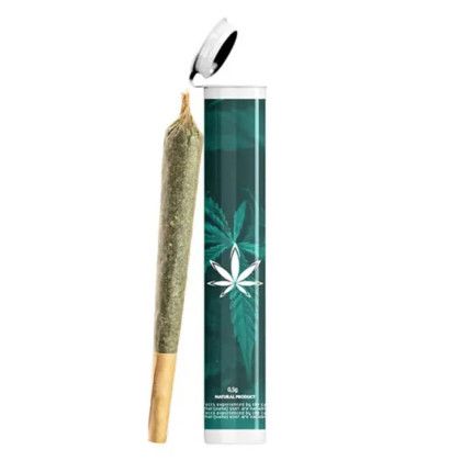 Custom Pre-Roll Joint Tube with Sticker / Label - White