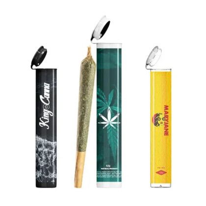 Custom Pre-Roll Joint Tube with Sticker / Label - All Colors 