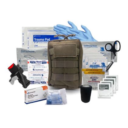 Custom Professional Tactical Trauma & First Aid Kit - Tan 