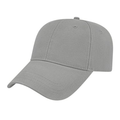 Custom X-Tra Value Structured Cap - Faux Leather Applique - Gray_OSFM