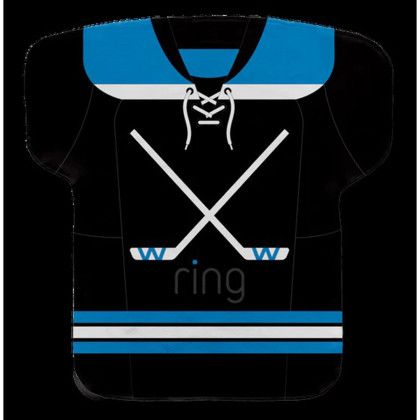 Custom 22" X 23" Jersey Shaped Cooling Towel - Hockey Design 1 Custom 22" X 23" Jersey Shaped Cooling Towel - Hockey Design 1