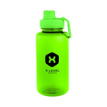 Custom 34 oz. Jessie RPET Bottle - Translucent Green 