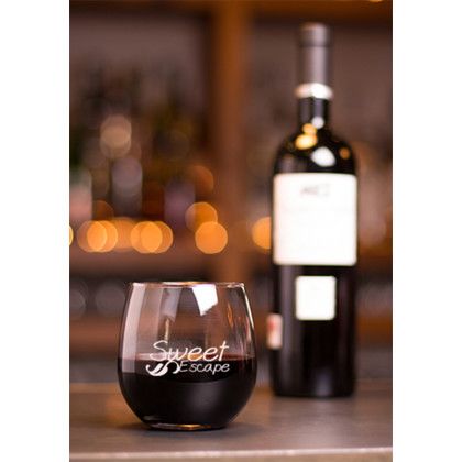 Custom 11.5 oz Mikonos Stemless Wine Glasses - Lifestyle 