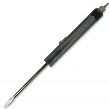 Custom Pocket Screwdriver - 1/8" Flat Tip Blade w/Hex Bit Top - Gunmetal