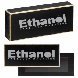 Custom Wood Block Magnet - Laser Engraved - Black 
