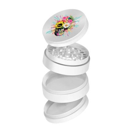 Custom Metal White Grinder - 50mm - White