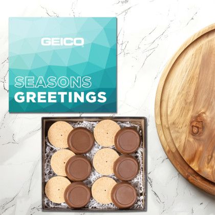 Custom 12 Piece Truffle Cookie Gift Box - Packaging View