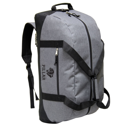 Custom Element Duffle Backpack - Grey Side View