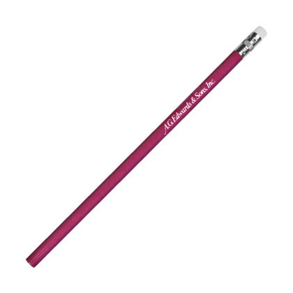 Custom Thrifty Pencil with White Eraser - Maroon