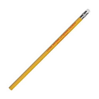 Custom Thrifty Pencil with White Eraser - Yellow