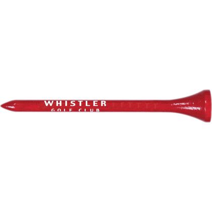 Custom Golf Tees-2 3/4 Inch - Red Custom Golf Tees-2 3/4 Inch - Red