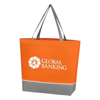 Custom Non-Woven Overtime Tote Bag - Orange