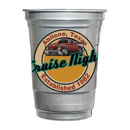 Custom Ball 16 oz. Recycled Aluminum Cup, Full Color Digital - Front View