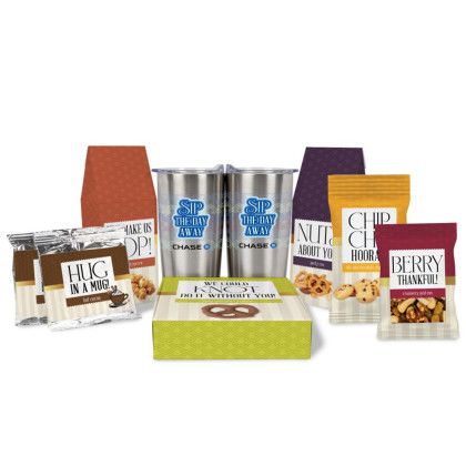Custom Sip and Savor Gourmet Tray with Tumblers - Products View