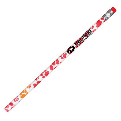 Custom Paw Print Mood Pencil - Red/orange