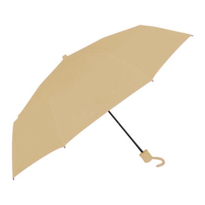 Custom Super Pocket Mini Folding Umbrella - Tan