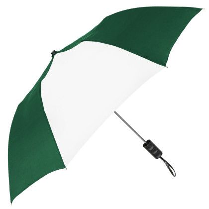 Custom StrombergBrand Spectrum Umbrella - Hunter green with White