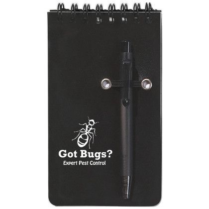 Custom Spiral Jotter & Pen - Black